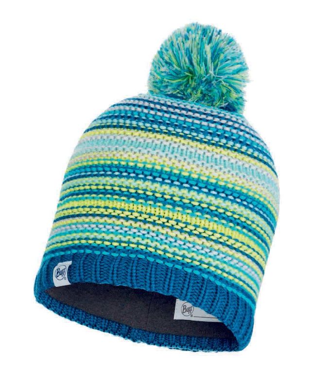 Шапка вязаная с флисом детская Buff Hat Knitted Polar Amity Turquoise Jr Фото 1