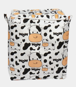 Корзина для хранения игрушек, контейнер 50*50*70см, Теленок Му, Уценка