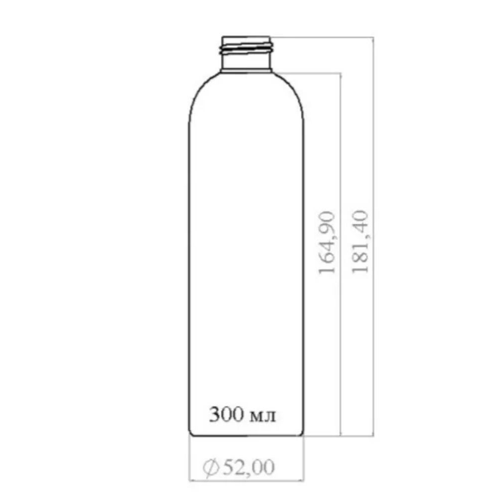 Флакон ПНД 300 мл (24) Белый Италия