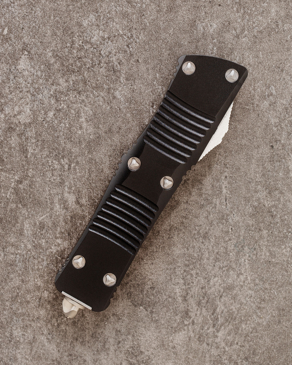 Автоматический складной нож SteelBro Troodon S/E Stonewash VG-10 139-10 (черный)