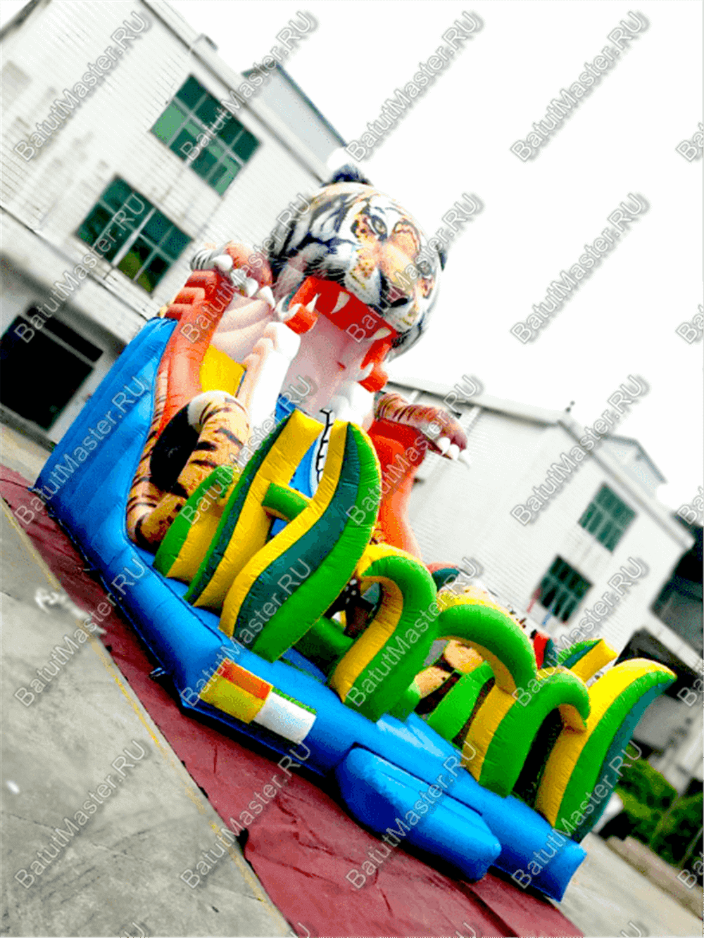 Надувная горка "Большой тигр", 15*7*10 м