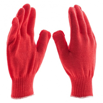 Перчатки трикотажные, акрил, коралл, оверлок Сибртех