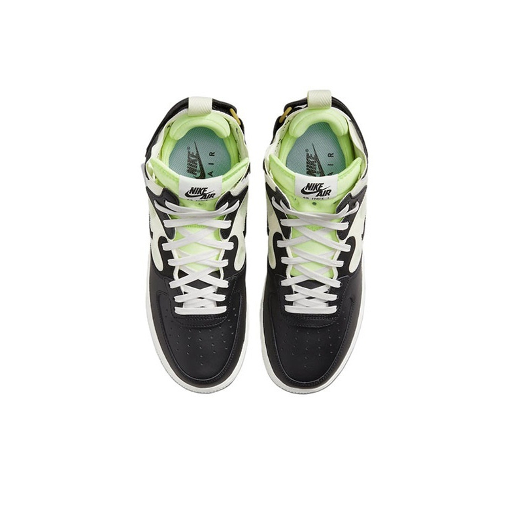 Кроссовки Nike Air Force 1 Mid React Black Neon