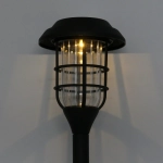 Фонарь садовый «Средневековье» 12*42 см, на солнечной батарее (свечение теплый белый) 1 LED