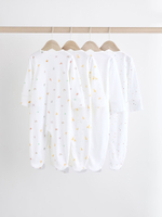 Комбинезон / Cлип для малышей Next K79-485, 4 шт., Белый