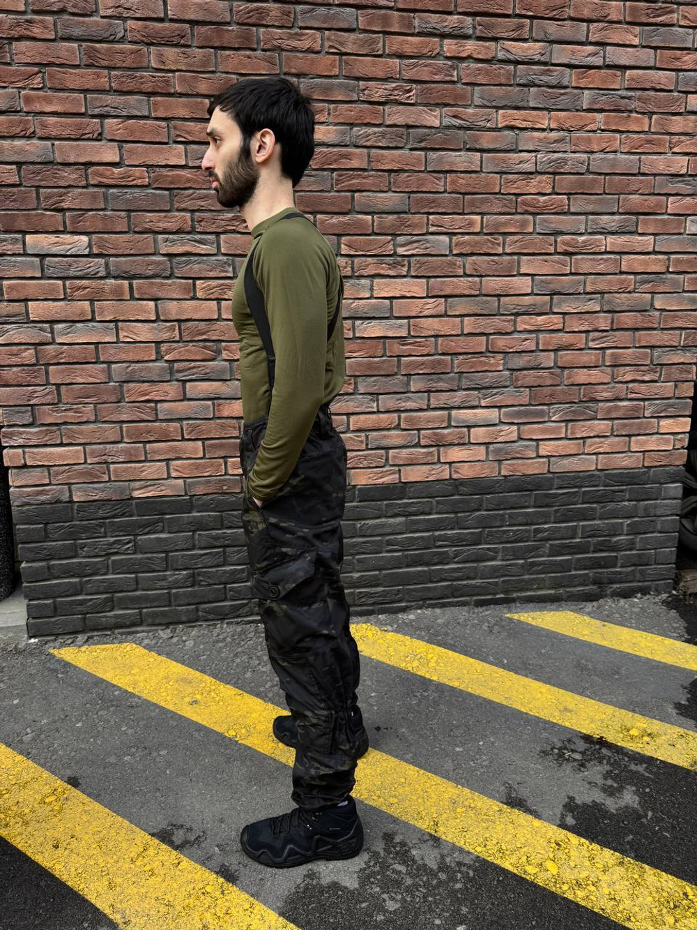 Костюм горка 6 флис / осень-зима / черный мультикам