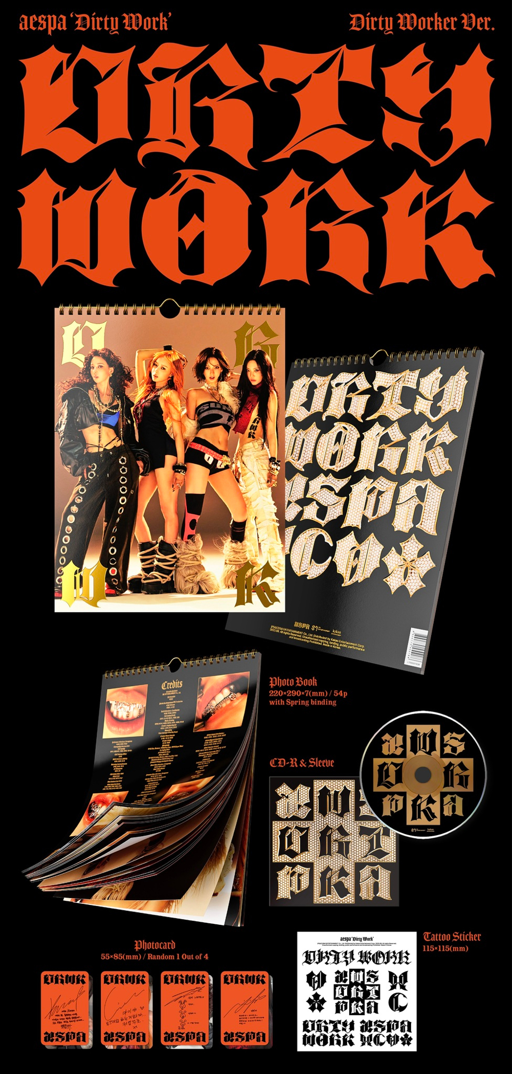 Альбом aespa - Dirty Work (Dirty Worker Ver.)