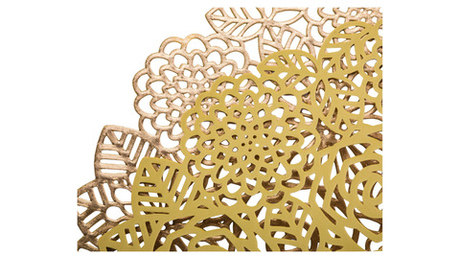 Салфетка подстановочная 38см Decor de table Rose золотистая