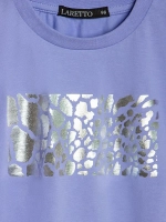 Футболка детская оверсайз укороченная с принтом