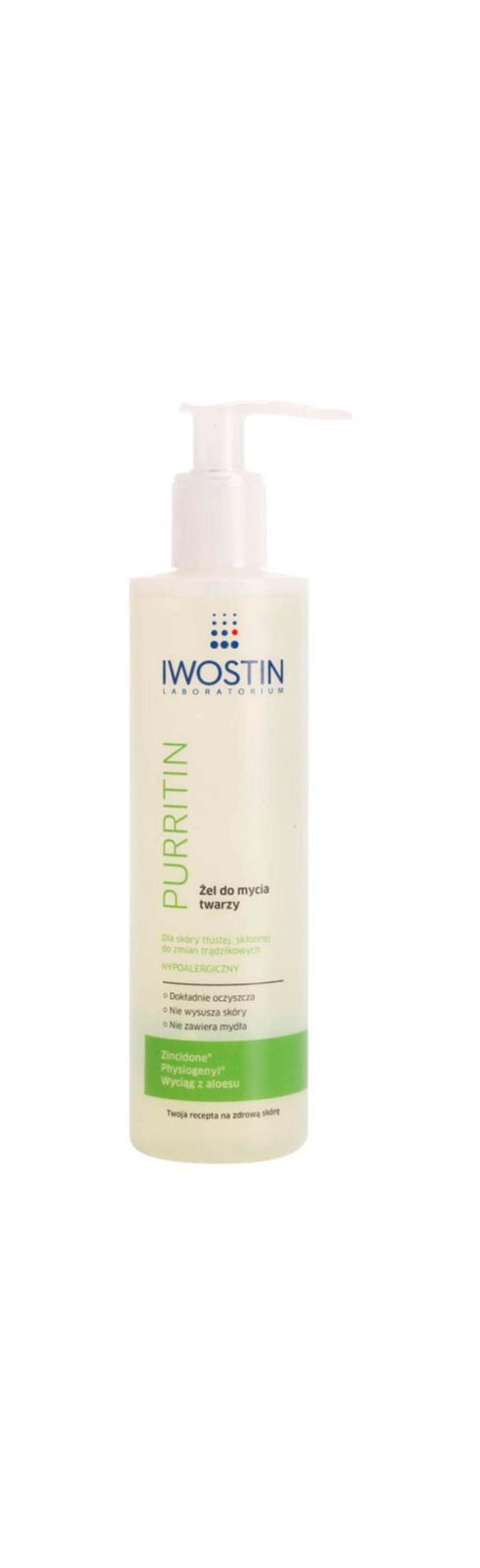 Iwostin Purritin - гель для умывания для жирной кожи, склонной к прыщам /   300  ml  / GTIN 5903263248941