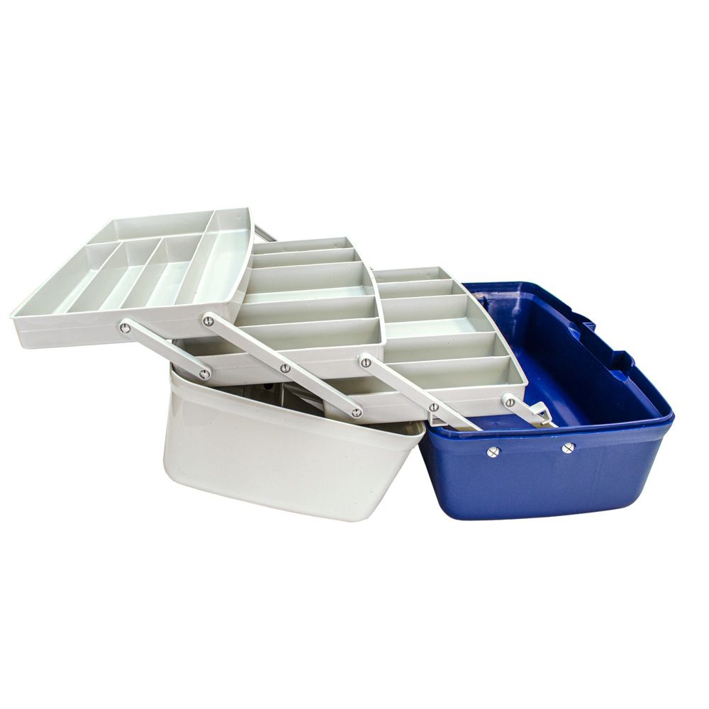 FLAGMAN Ящик 3-х полочный непрозр. крышка 360х215x195мм