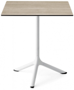 Стол ламинированный обеденный складной Scab Design Tripe Folding, белый, состаренный дуб тортора