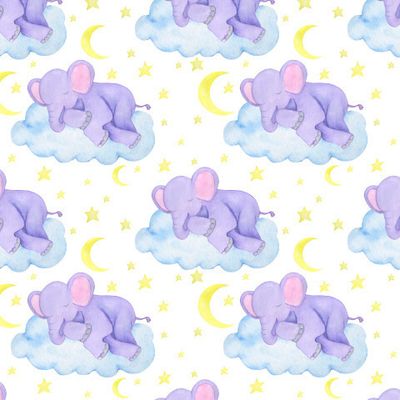 Слон акварель