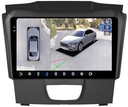 Магнитола для Chevrolet TrailBlazer 2012-2015 - FarCar BX435M-360 монитор 9.5" 2K QLED на Android 13, 6Гб+128Гб, CarPlay, 4G SIM-слот, 4 камеры в комплекте