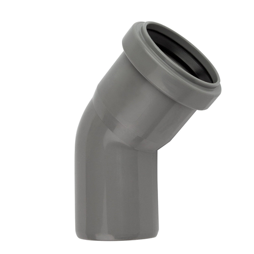 Колено 50х45° СЕРЫЙ, (отвод) 16711