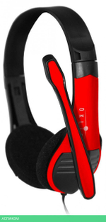 Наушники Oklick HS-M150 NO-003N черный/красный (359486)