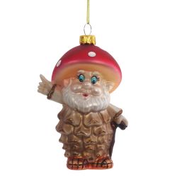 GAEM Украшение новогоднее "Гриб", L8,5 W6 H13 см