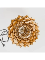 Подвесной светильник из фанеры в стиле лофт