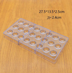 Форма поликарбонатная «Полусфера 2,4 см, 24 ячейки»