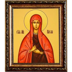 Павла Византийская Святая дева мученица. Икона на холсте.