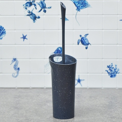 Ерш для туалета "Stone" с подставкой, темный камень