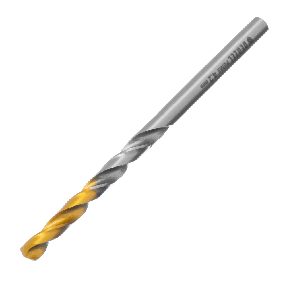 Сверло спиральное по металлу 4,2 x 75 мм, Р6М5, Golden Tip  Denzel