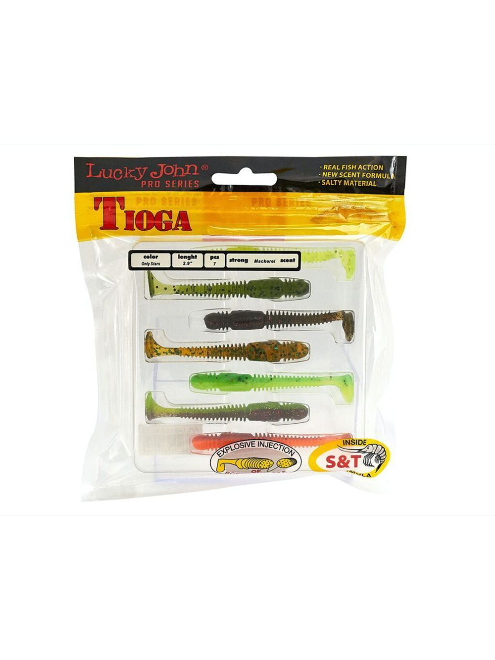 Виброхвосты съедобные LJ Pro Series TIOGA 3.9in (10.00)/T18 5 шт. в упак.