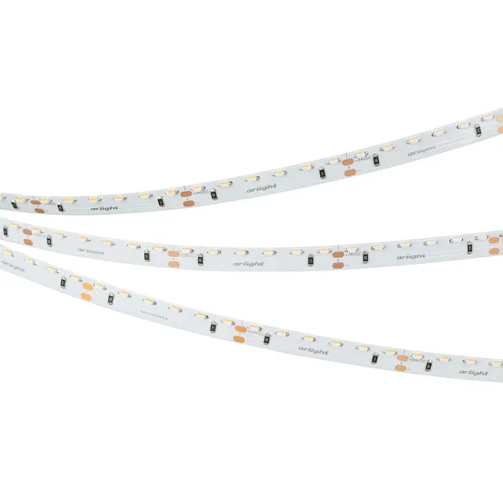 Светодиодная лента RS-S120-8mm 24V Warm3000 (9.6 W/m, IP20, 3014, 5m) (Arlight, боковое свечение) 039429
