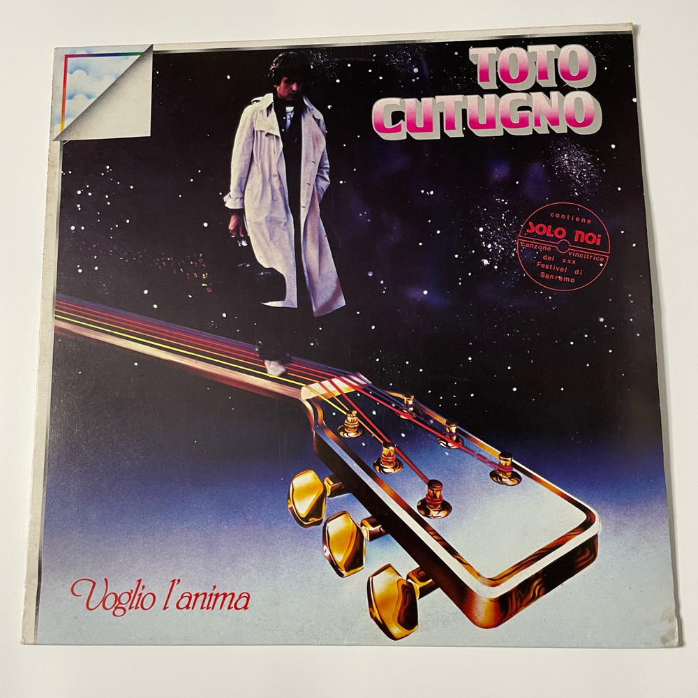 Винтажная виниловая пластинка LP Toto Cutugno Voglio L'Anima (Италия 1980) Soli