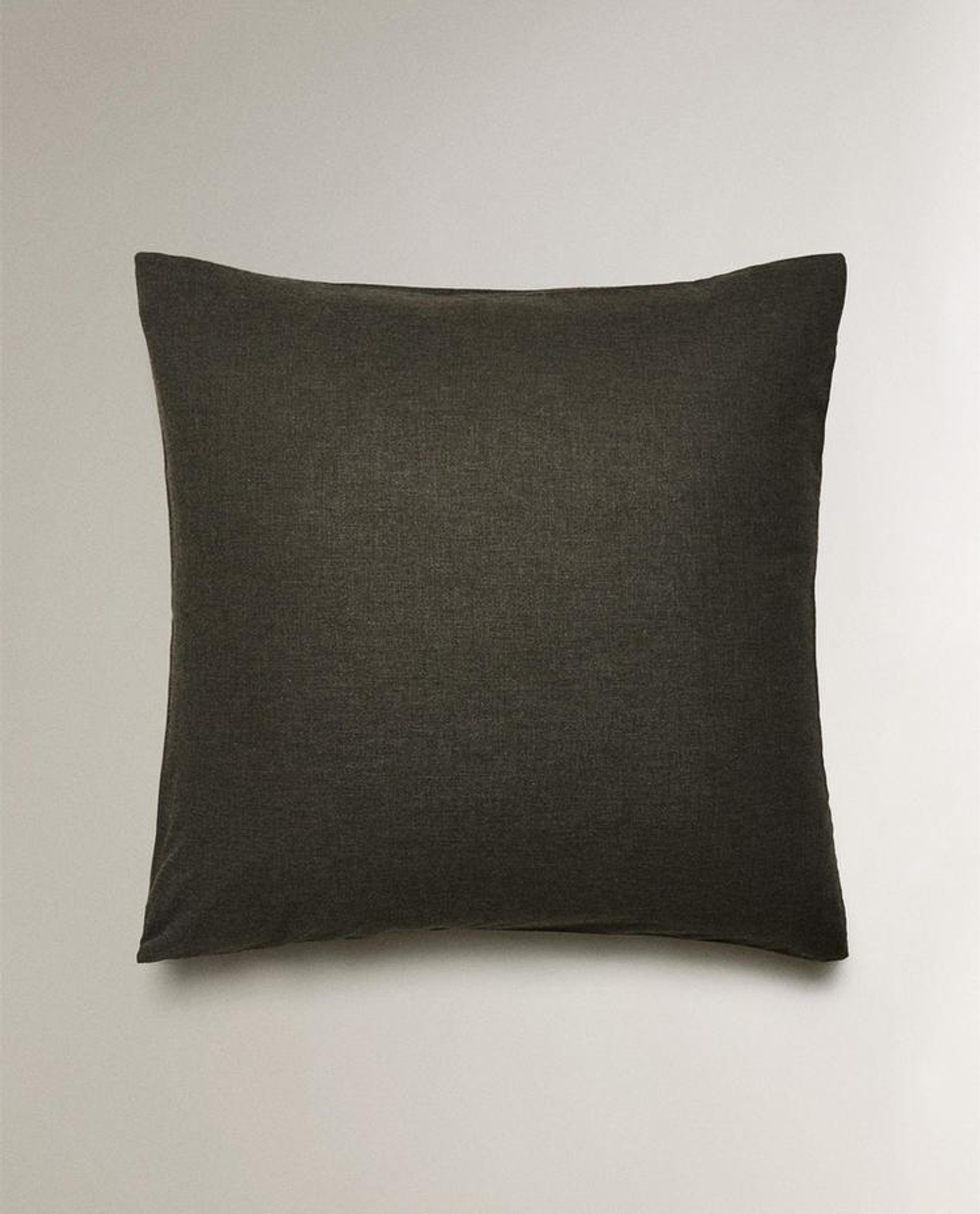ZARA HOME НАВОЛОЧКА ИЗ СМЕСОВОГО КАШЕМИРА, СЕРЫЙ