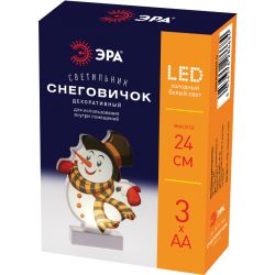 Светодиодная новогодняя фигура ЭРА EGNDS-08 Снеговичок 1 LED