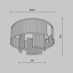 Потолочный светильник Maytoni MOD174CL-06G