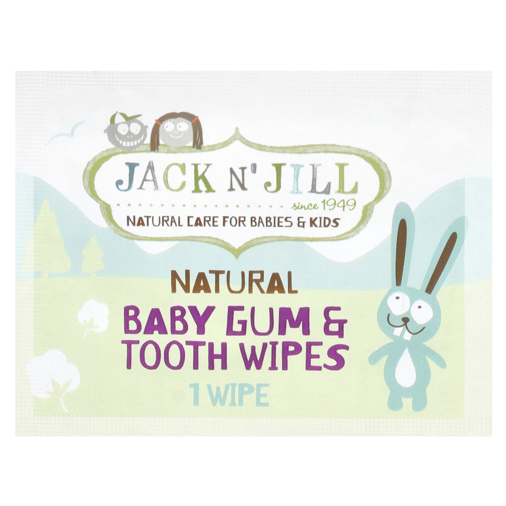 Jack n' Jill, натуральные детские салфетки для десен и зубов, 25 шт.