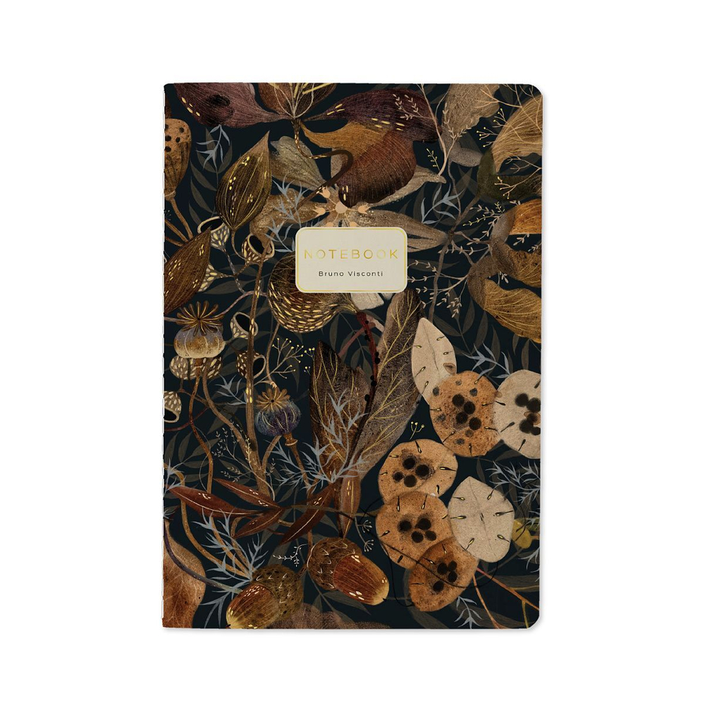Записная книжка А5  40л. картон, мягк.пер. "Flora. Букет осени" кл.