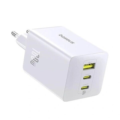 Сетевое зарядное устройство Baseus EnerFill FE11 Fast Charger 2C+U 100W, Белое (P10182102213-00)