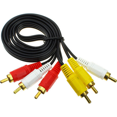 Кабель 3RCA x 3RCA -1.5 м. Универсальный Аудио/видео кабель AV10