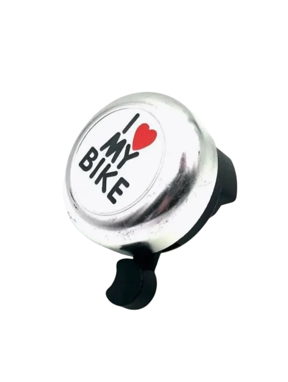 Звонок "I LOVE MY BIKE" хромированный, сталь/пластик