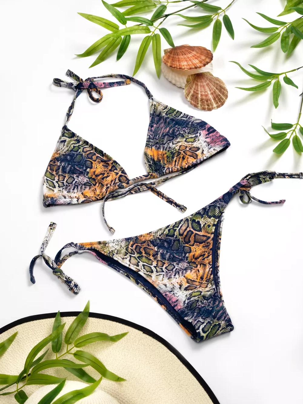 купальник раздельный тройка 3 в 1 туника-халат пляжный