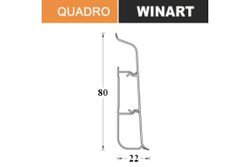 Плинтус Royce Quadro 80 336 Дуб алиерский, 2200x80x22 мм