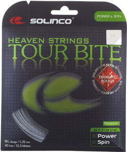 Теннисные струны Solinco Tour Bite Diamond Rough (12 m) - серый