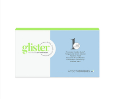 glister™ Универcальные зубные щетки для взрослых, мягкая жесткость щетины 4шт