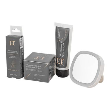 Набор косметики (крем для рук.крем для лица.бальзам для губ.зеркало) La and Te beaute LT-24