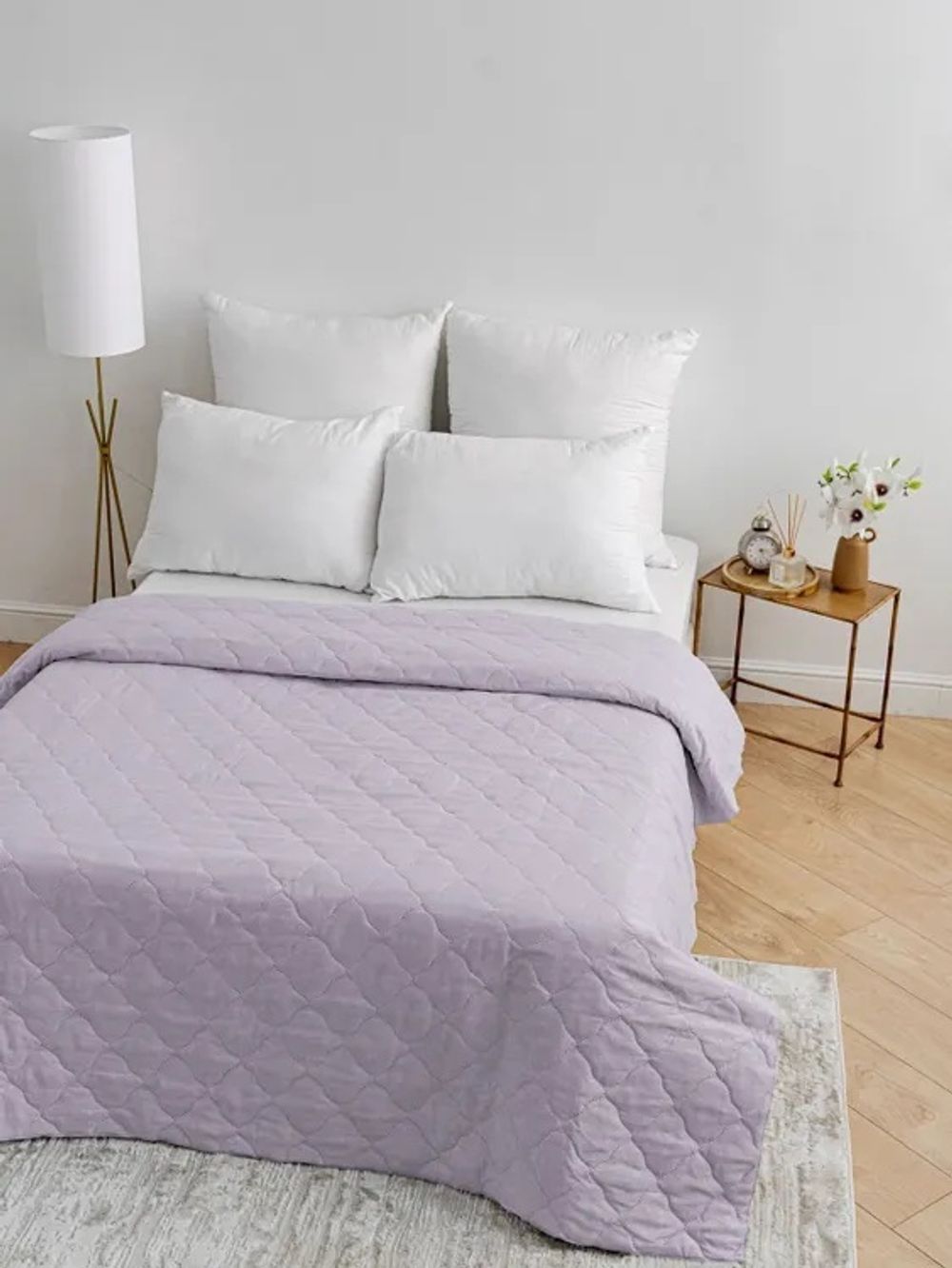 Покрывало микрофибра 240х215, лаванда