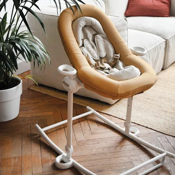 Шезлонг детский Beaba Up&amp;Down Baby Bouncer Plus Ochre