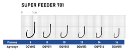 Крючок Dunaev Super Feeder 701 #16 (упак. 10 шт)