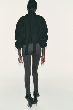 ZARA ЛЕГИНСЫ С ПУГОВИЦАМИ, АНТРАЦИТОВО-СЕРЫЙ