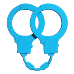 Голубые силиконовые наручники Lola Games Stretchy Cuffs Turquoise 4008-03Lola