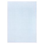 Бумага масштабно-координатная (миллиметровая), планшет А4, голубая, 20 листов, 80 г/м2, STAFF, 113490