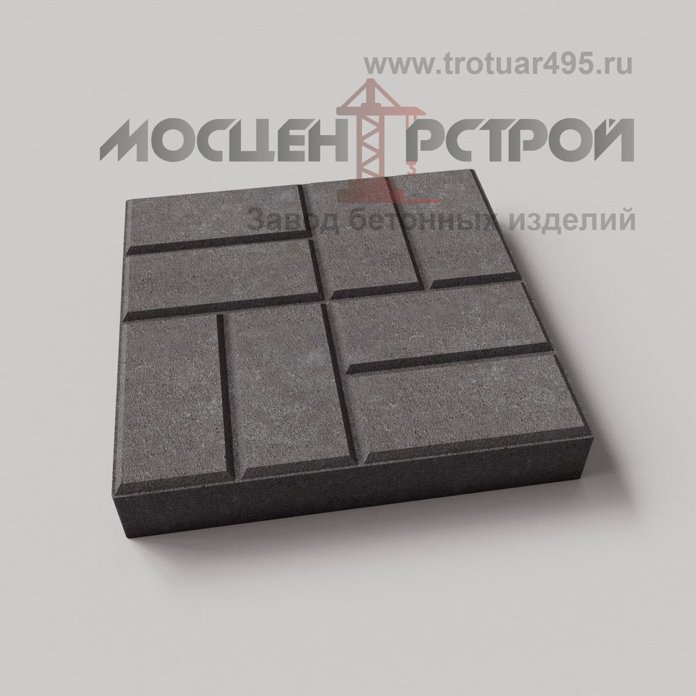 Тротуарная плитка 8 кирпичей 400х400х60