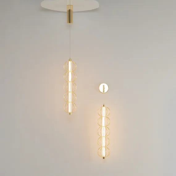 Подвесной светильник Золотая клетка / Golden Cage 3000К 17Вт Maytoni mod216pl-l10g3k